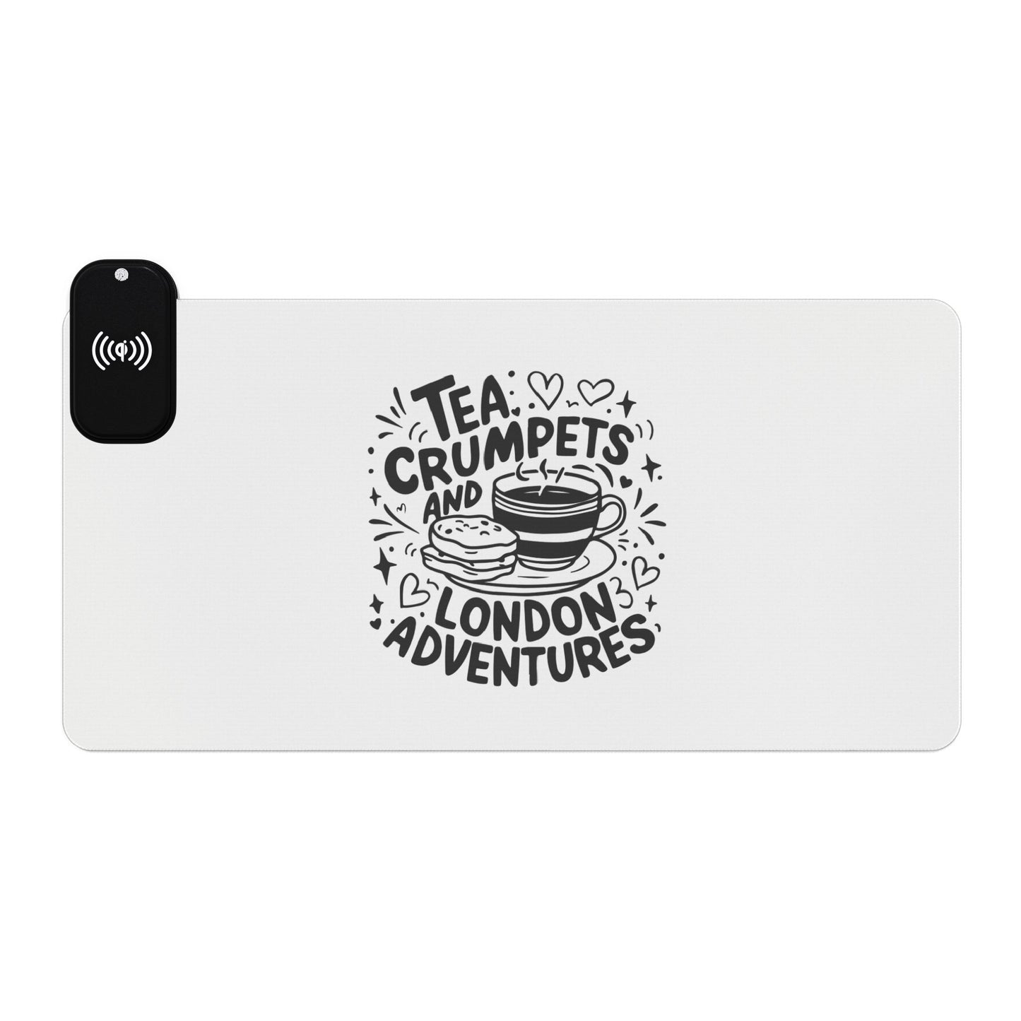 London's Exciting Adventures - LED Gaming Mouse Pad, Wireless Charging