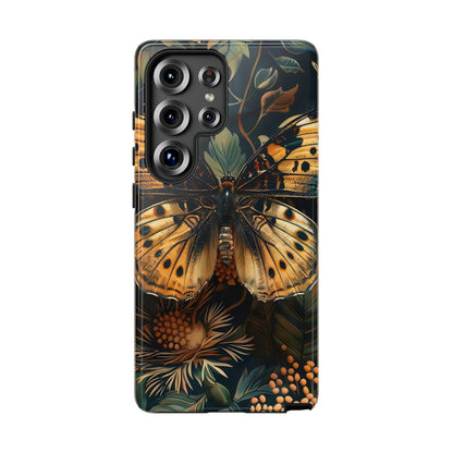 Butterfly Floral Phone Case, Tough Cases, Protective Cover, Unique Gift, Nature Lover, Art Print, Spring Decor