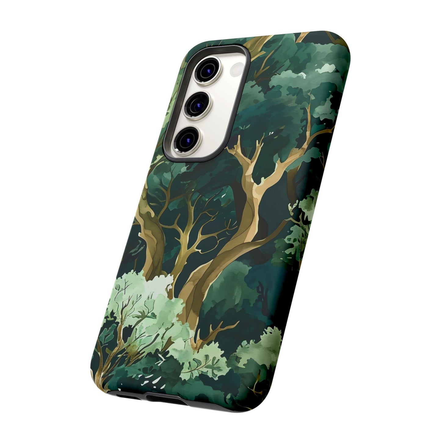 Forest Green Phone Case, Nature-Inspired Tough Cases, Eco-Friendly Gift, Outdoor Lover Accessory, Unique Phone Cover