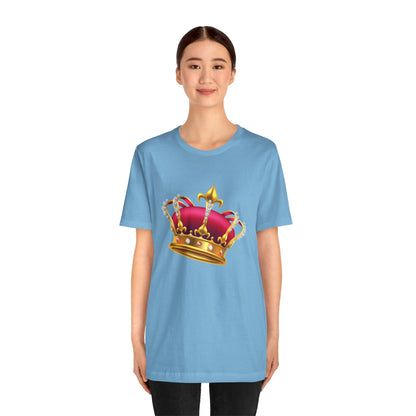 Unisex Jersey Short Sleeve Tee - British Royal Crown Design - Iconic Symbol of Monarchy