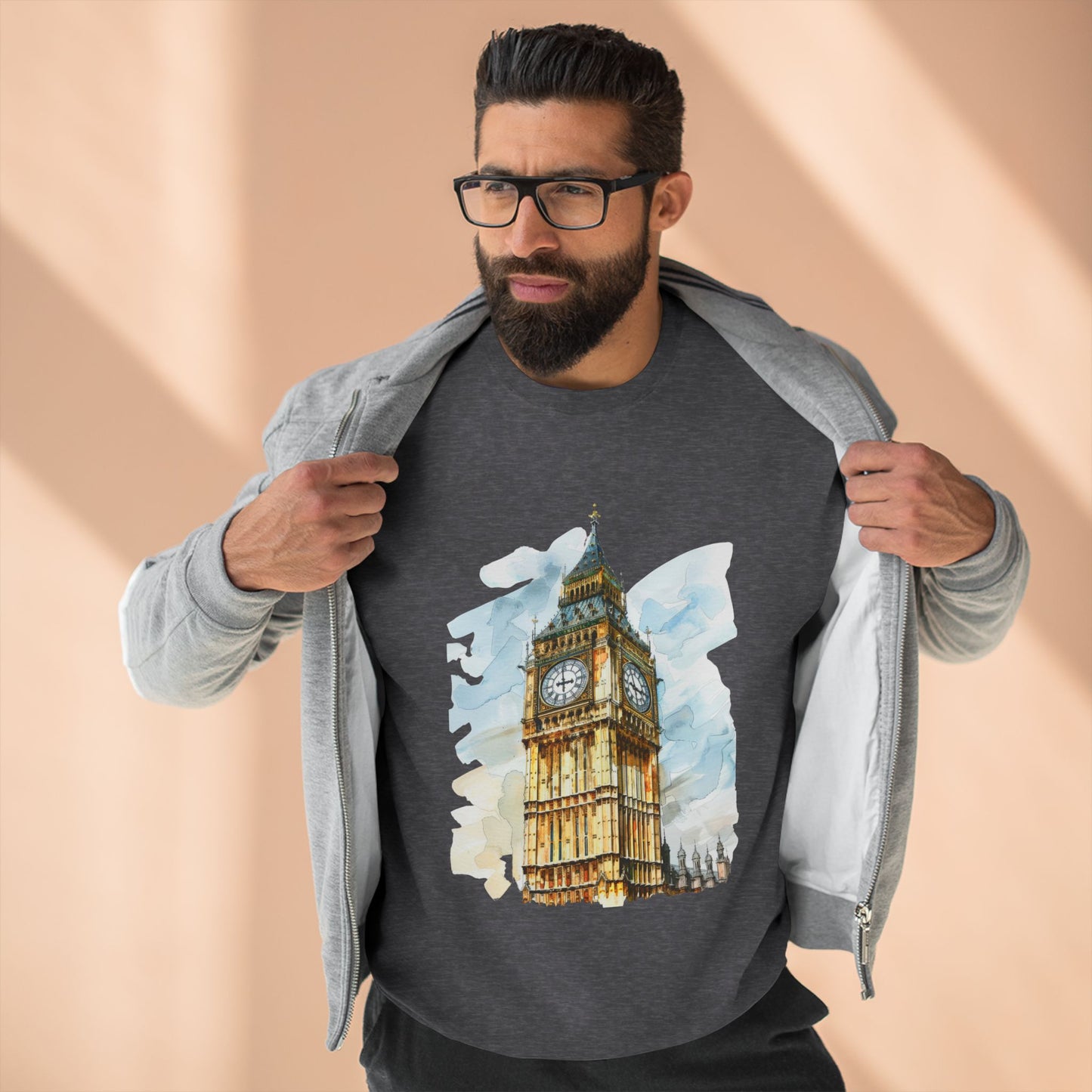 Unisex Crewneck Sweatshirt - Iconic Big Ben Clock Tower
