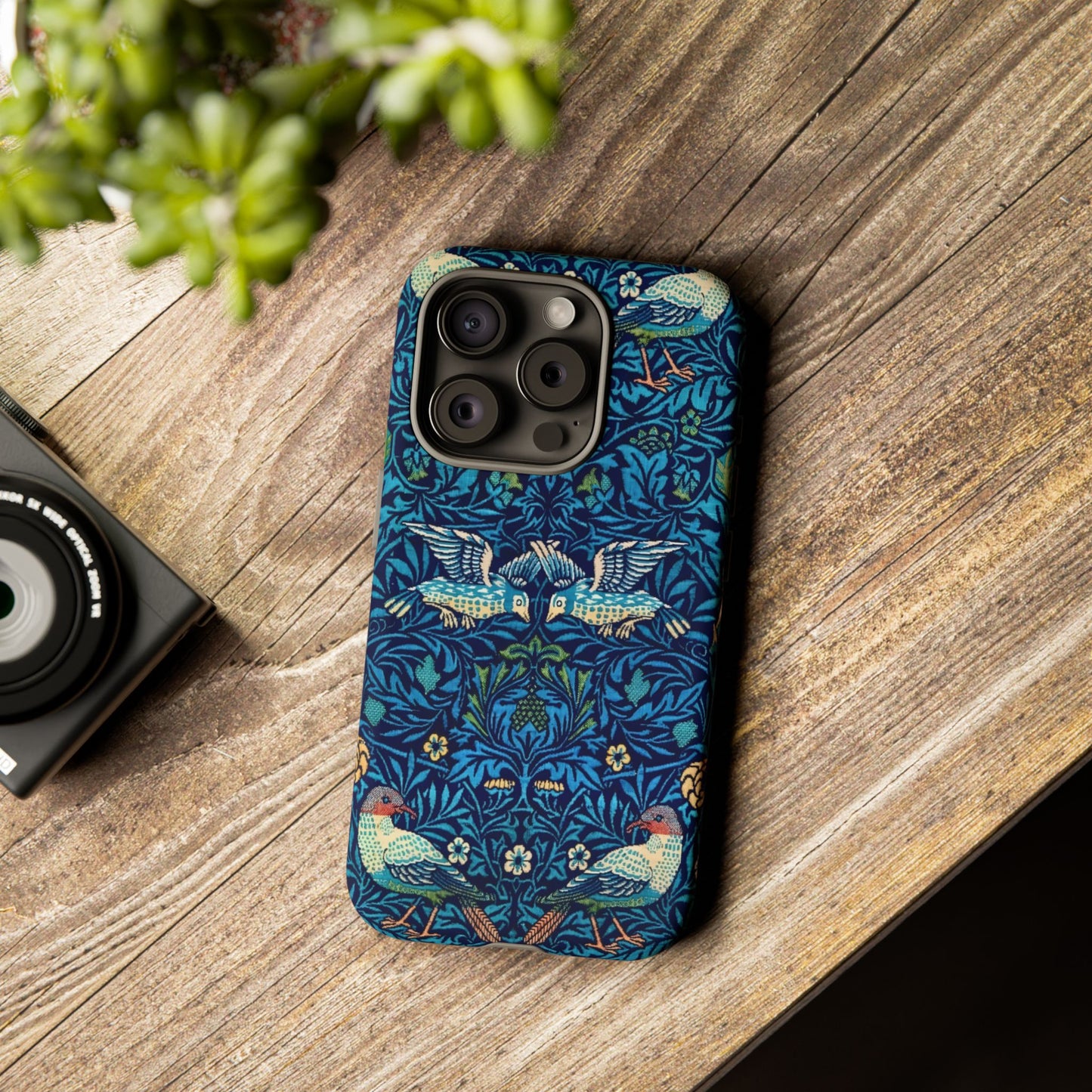 Elegant Bird Pattern Phone Case | Nature Lover Gift, Stylish Mobile Cover, Floral Design, Eco-Friendly, Unique Cell Phone Protector