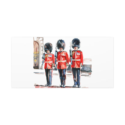 Royal Guards Canvas Print, British Wall Art, Home Decor, Unique Gift, London Culture