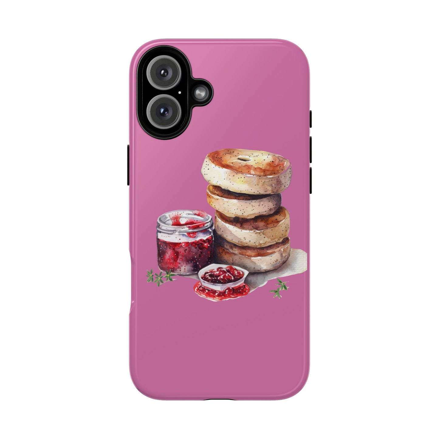 Cute Bagel Phone Case, Tough Cases for Food Lovers, Unique Gifts for Foodies, Phone Accessories for Breakfast Lovers, Fun and Stylish Cases