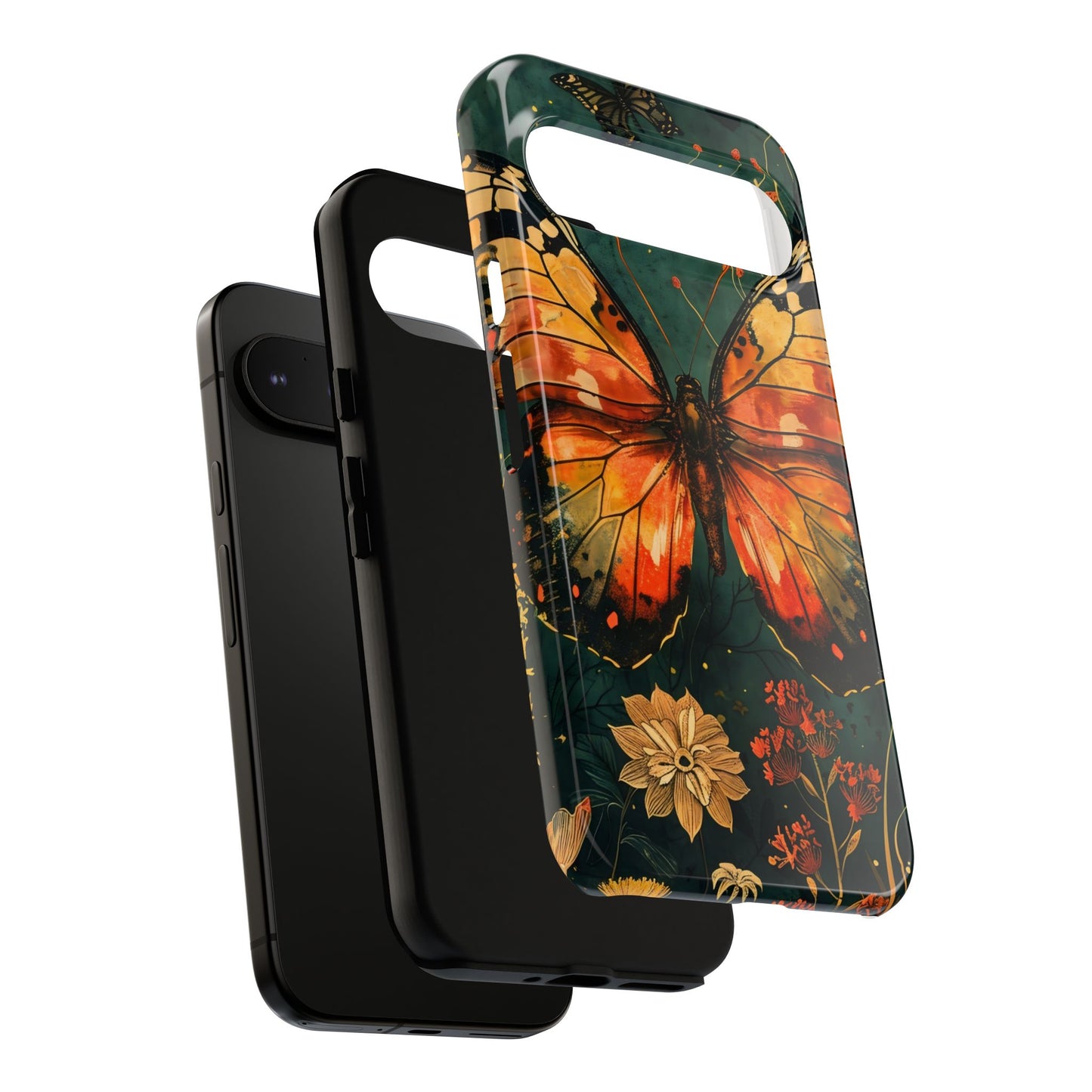 Butterfly Phone Case – Tough Cases for Nature Lovers, Floral Design, Butterfly Art, Unique Gift, Eco-Friendly Protection