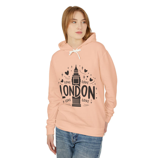 Unisex Lightweight Hooded Sweatshirt - Love London