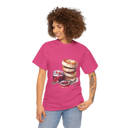 Unisex Heavy Cotton Tee - A Taste of Tradition - Iconic British Cuisine