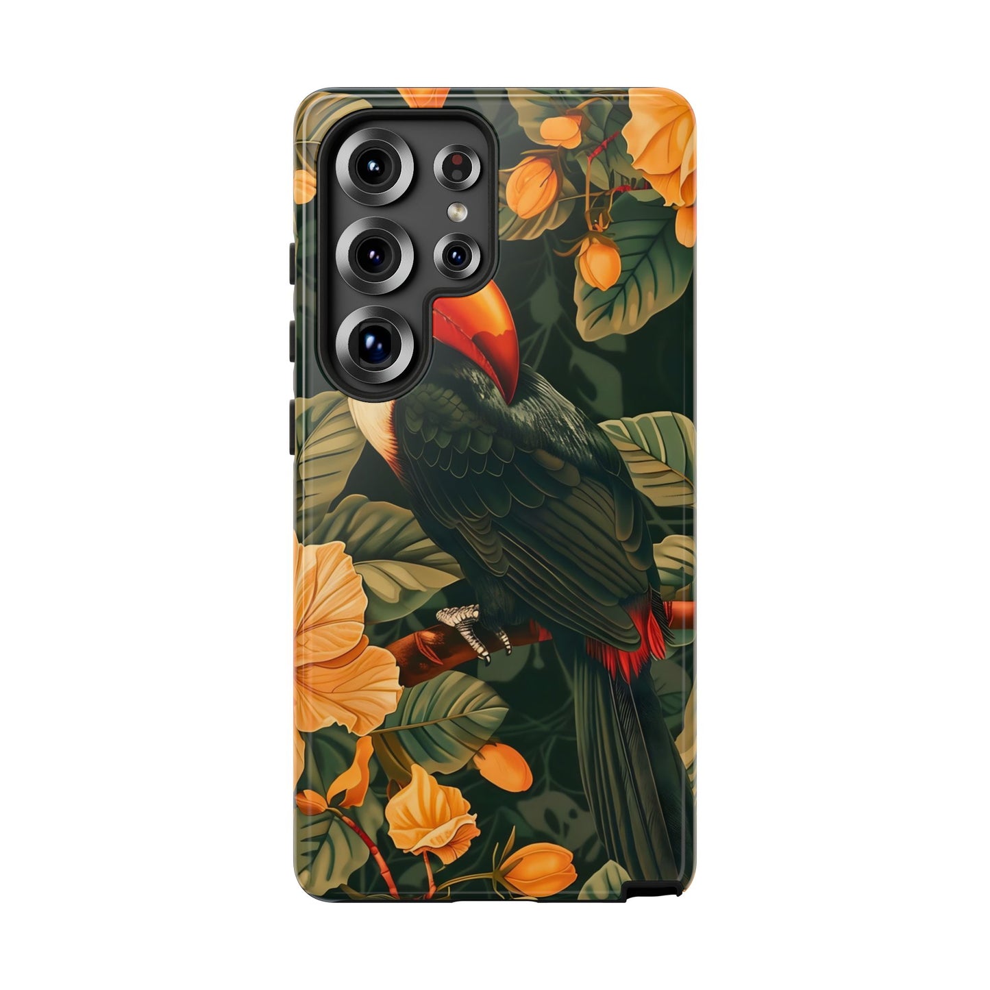 Tropical Toucan Phone Case, Exotic Bird Cover, Nature Lover Gift, Eco-Friendly Design, Customizable Tech Accessory