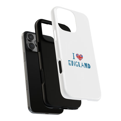 I Love England Magnetic Phone Case | Tough Protective Cover, Travel Gift, Souvenir for England Lovers, Personalized Phone Accessories