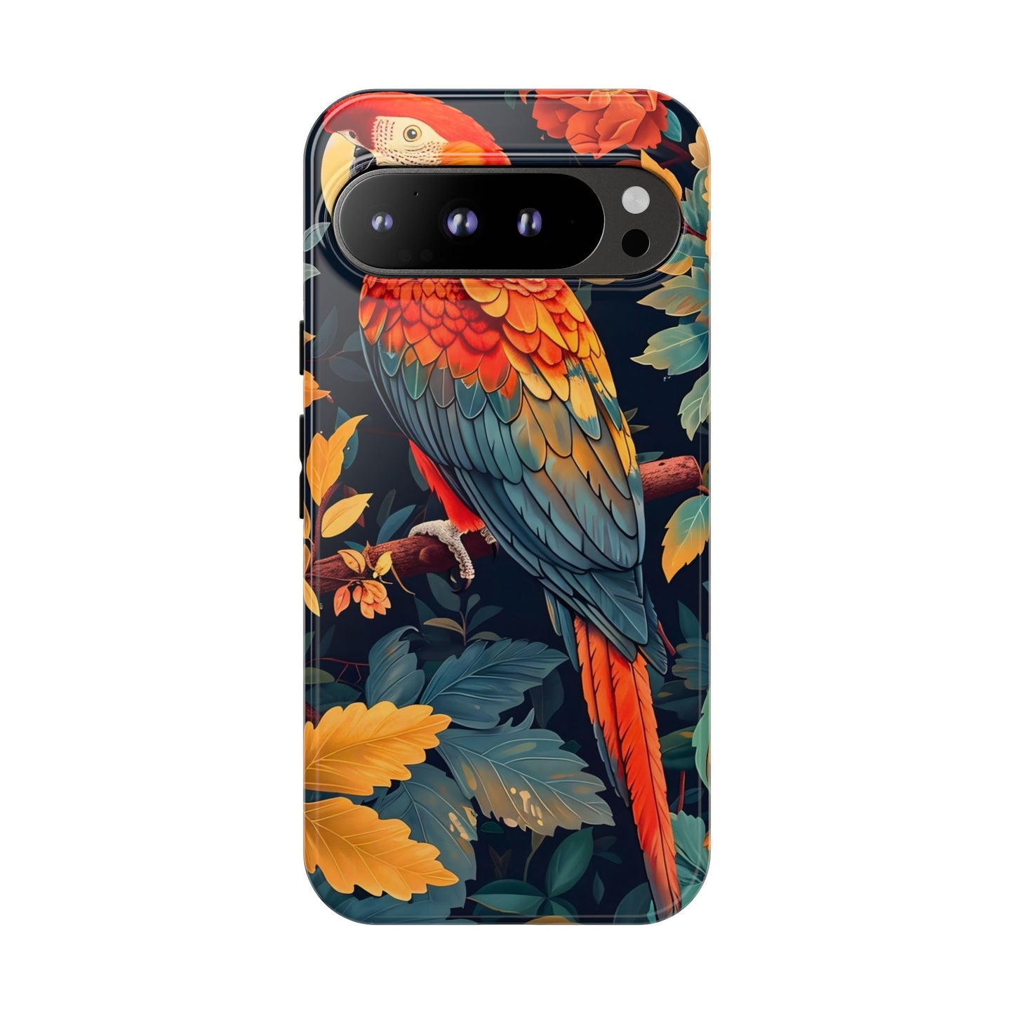 Vibrant Parrot Phone Case - Tough, Stylish, Nature-Inspired, Tropical, Wildlife, Perfect Gift, Summer Vibes