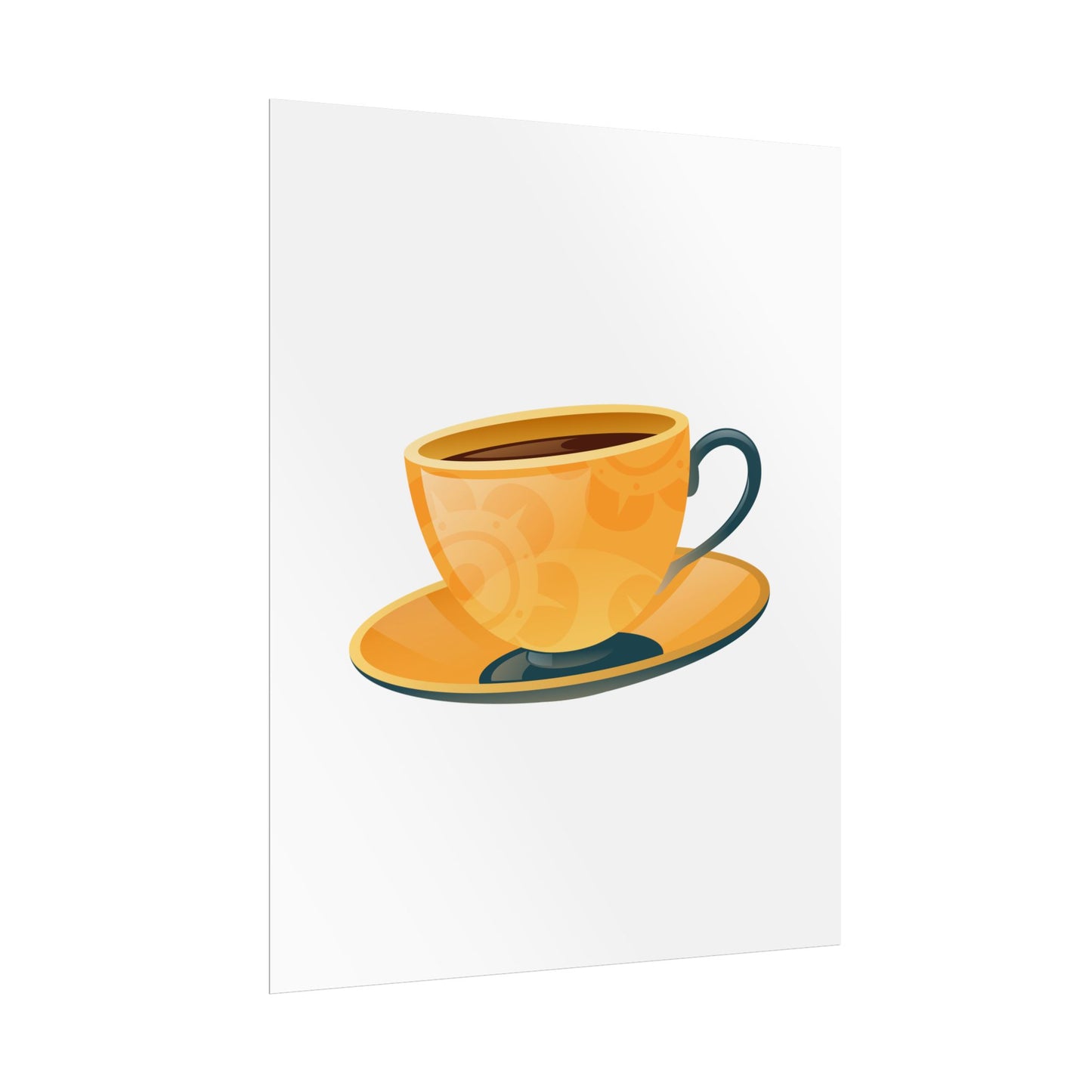 Coffee Lovers Rolled Posters, Cute Coffee Art, Kitchen Decor, Coffee Shop Print, Gift for Coffee Enthusiasts