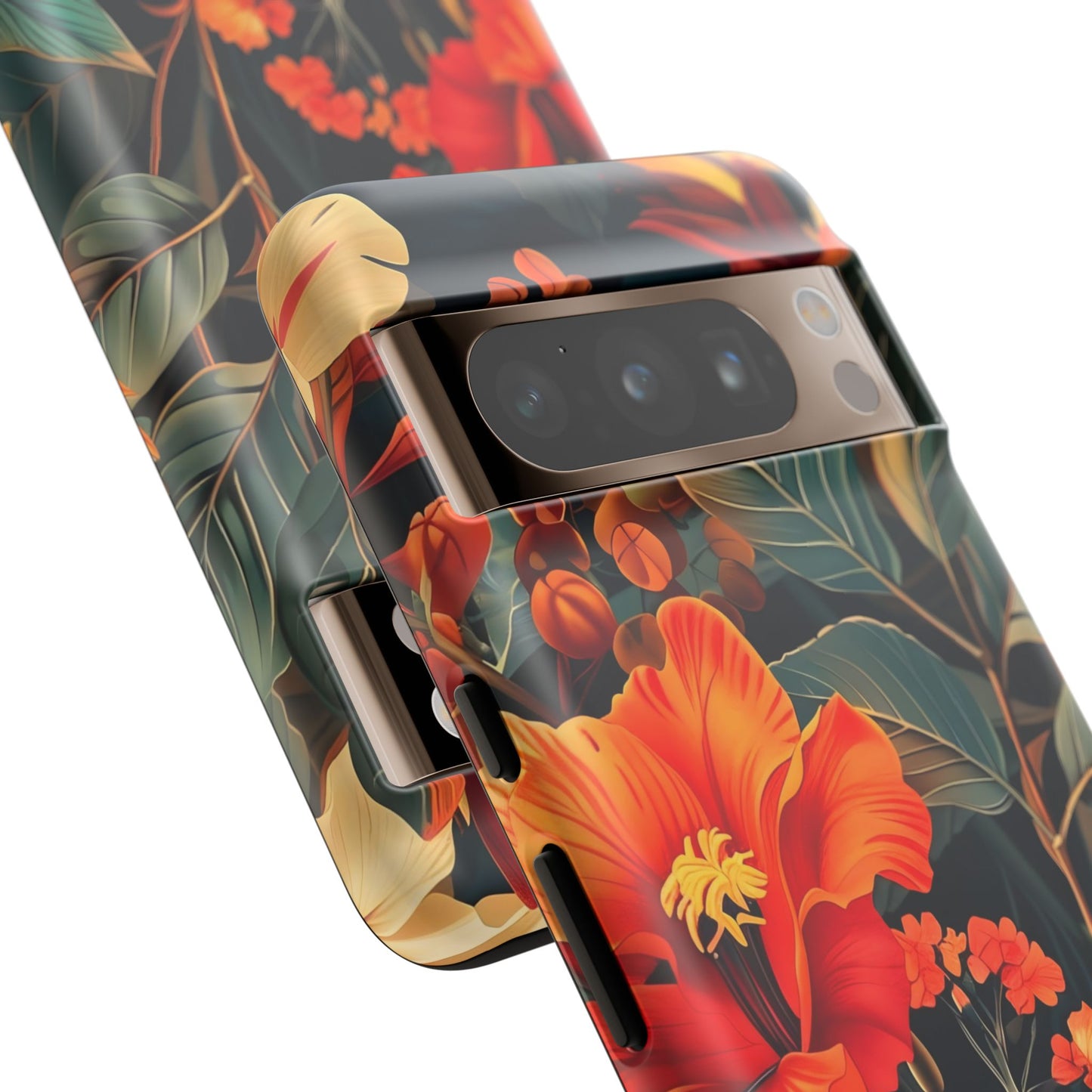 Tough Floral Phone Case | Tropical Vibe, Gift for Nature Lovers, Summer Beach Accessory, Floral Pattern, Trendy Phone Accessories