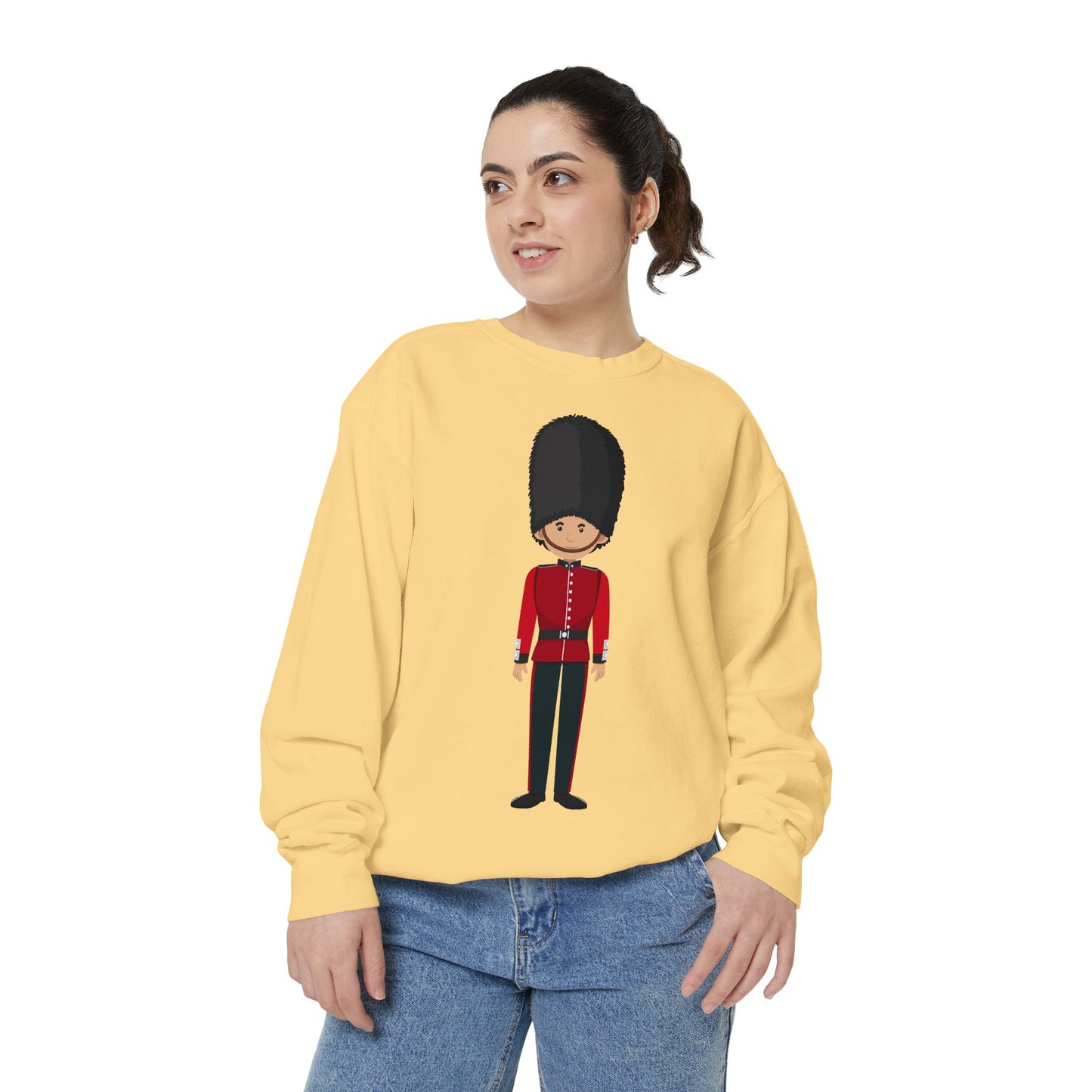 Unisex Garment-Dyed Sweatshirt - Cornwall’s Pride - Red Jacket at the Army Museum