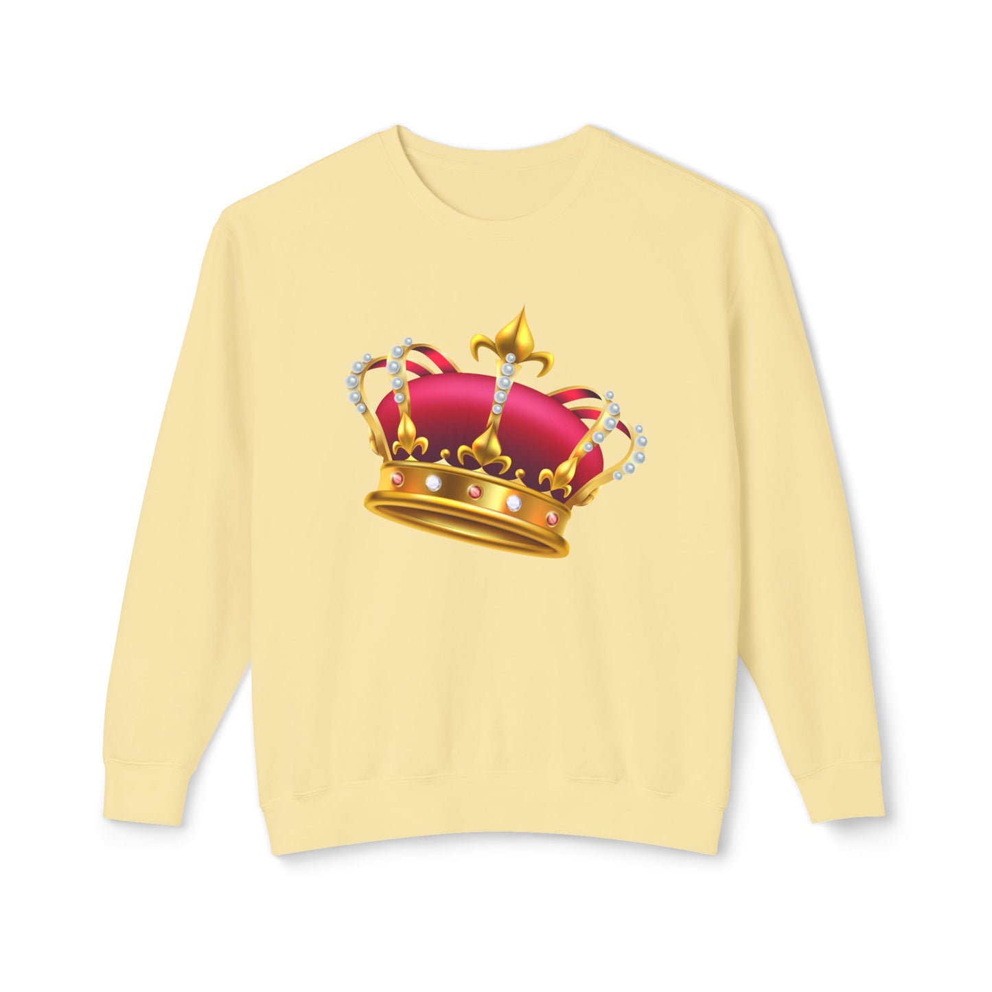 Unisex Lightweight Crewneck Sweatshirt Durable - British Royal Crown