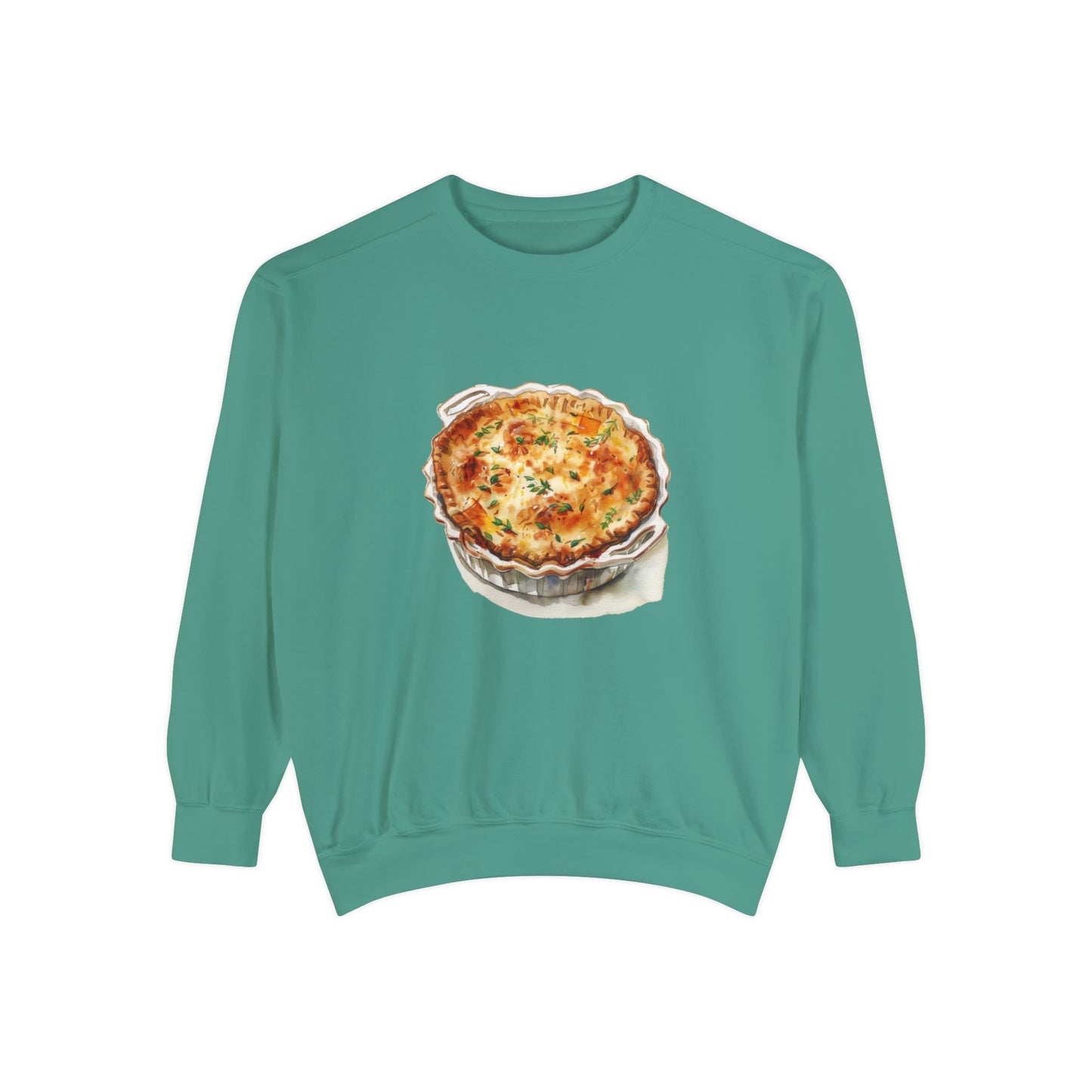 Unisex Garment-Dyed Sweatshirt - British Food Traditional Dishes and Culinary Delights