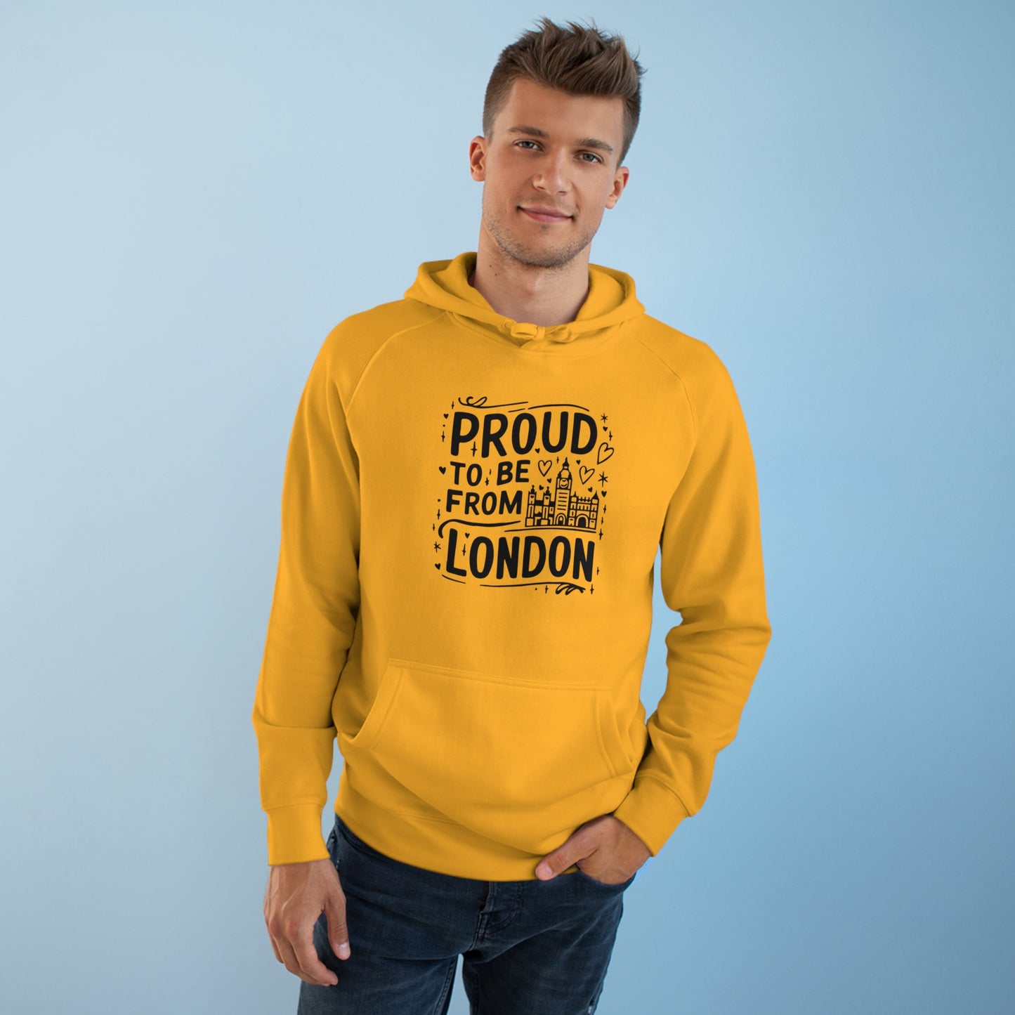 Unisex Hoodie Cozy - Proud to be from London