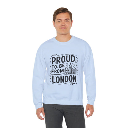 Unisex Heavy Blend™ Crewneck Sweatshirt Elegant- Proud To Be From London