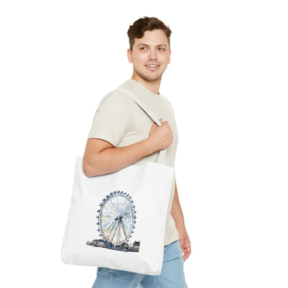 Stylish London Eye Tote Bag - Perfect for Shopping, Travel, or Gifts, Eco-Friendly Shopping Bag, Canvas Carryall, Unique Souvenir