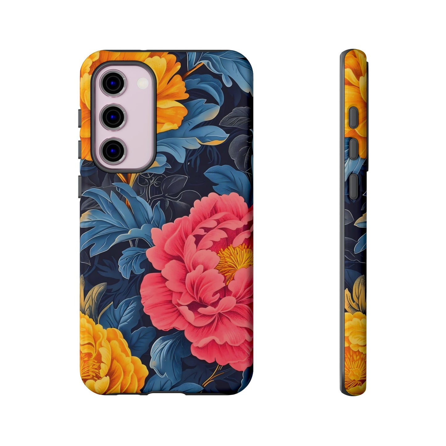 Floral Phone Case, Tough Cases, Stylish Mobile Cover, Gifts for Her, Phone Accessories, Unique Flower Design