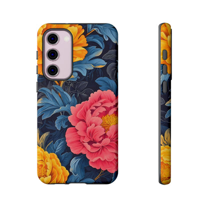 Floral Phone Case, Tough Cases, Stylish Mobile Cover, Gifts for Her, Phone Accessories, Unique Flower Design