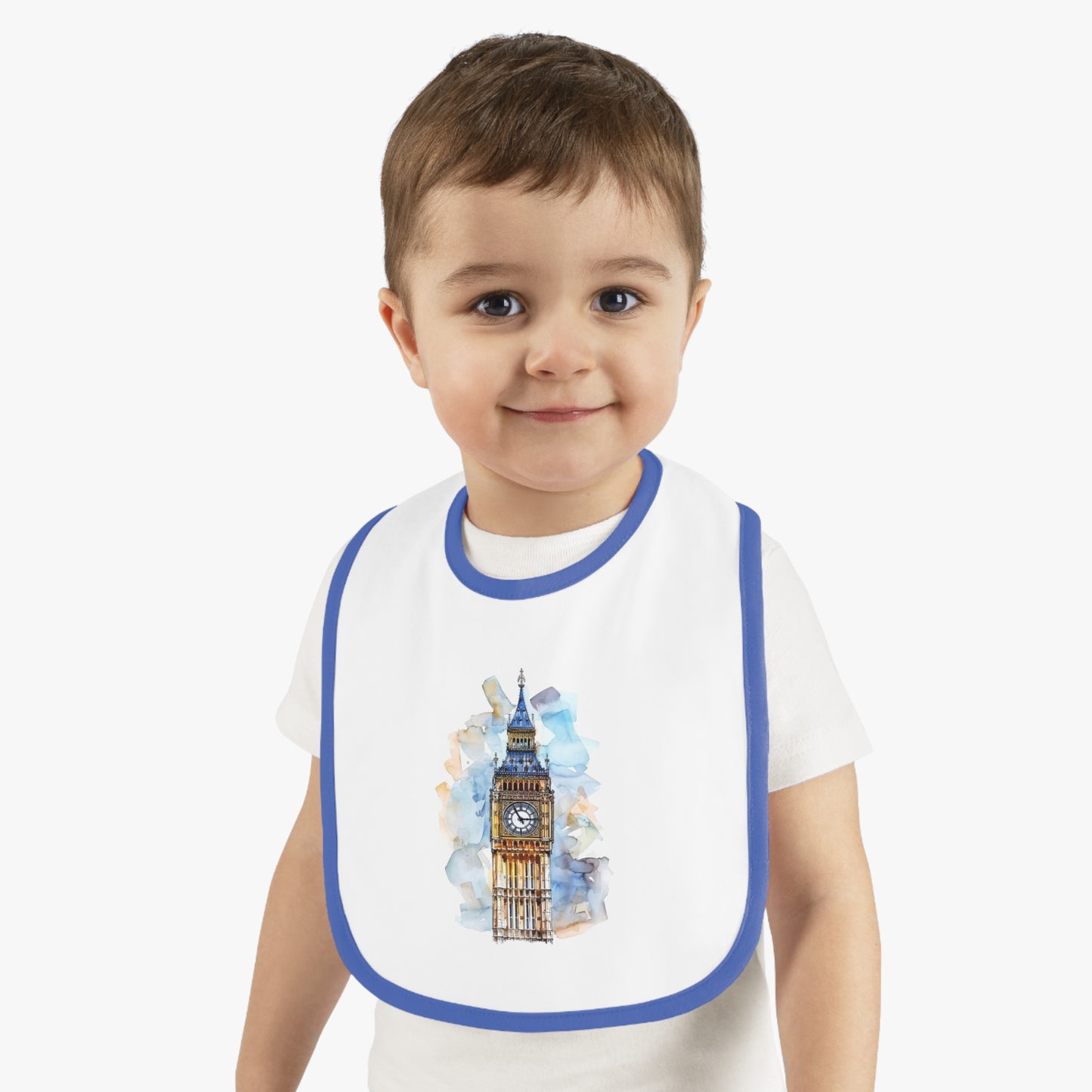 Cute London Big Ben Baby Bib, Baby Shower Gift, Toddler Feeding Bib, Unique Baby Accessory, Infant Gift Idea