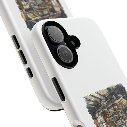 Stylish Tough Case for Phone - Cozy Cafe Artwork Design