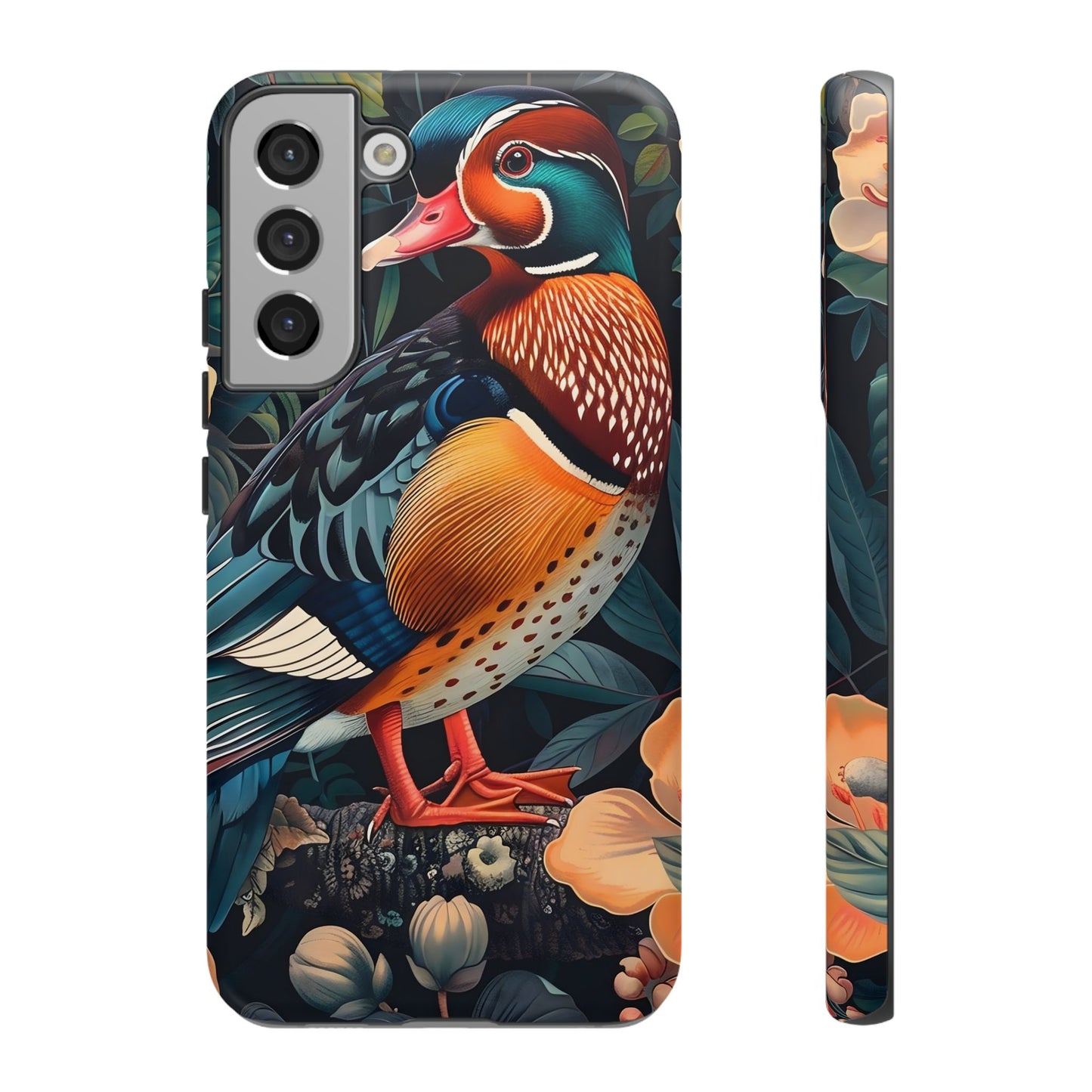 Vibrant Phone Case with Artistic Bird Design, Nature Lover Gift, Wildlife Enthusiast Accessory, Floral Tech Case, Unique Mobile Cover
