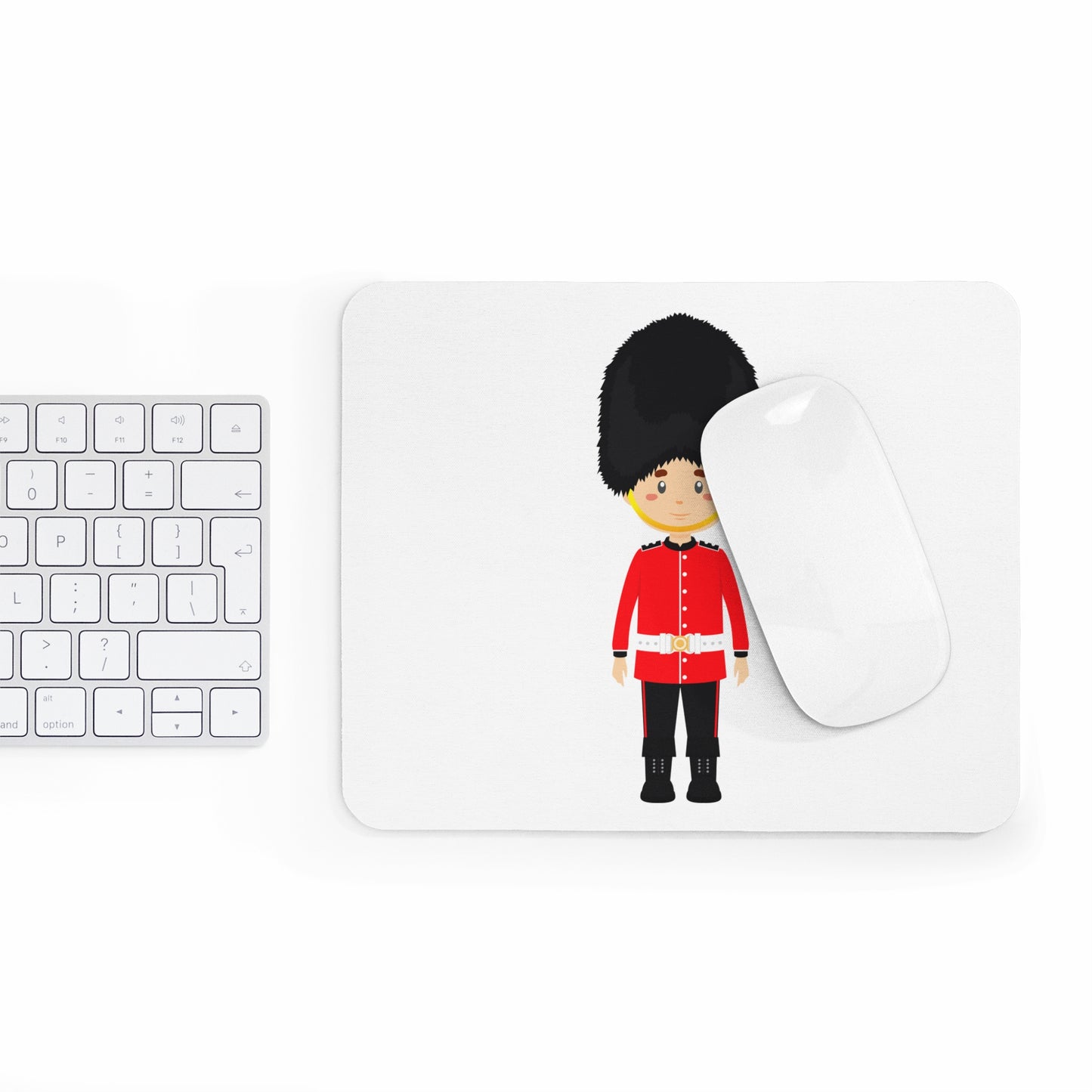 Whimsical British Soldier Mouse Pad, Cute Desk Accessory for Home Office, Perfect Gift for Students, Gamers, or Travelers, Unique Mouse Mat