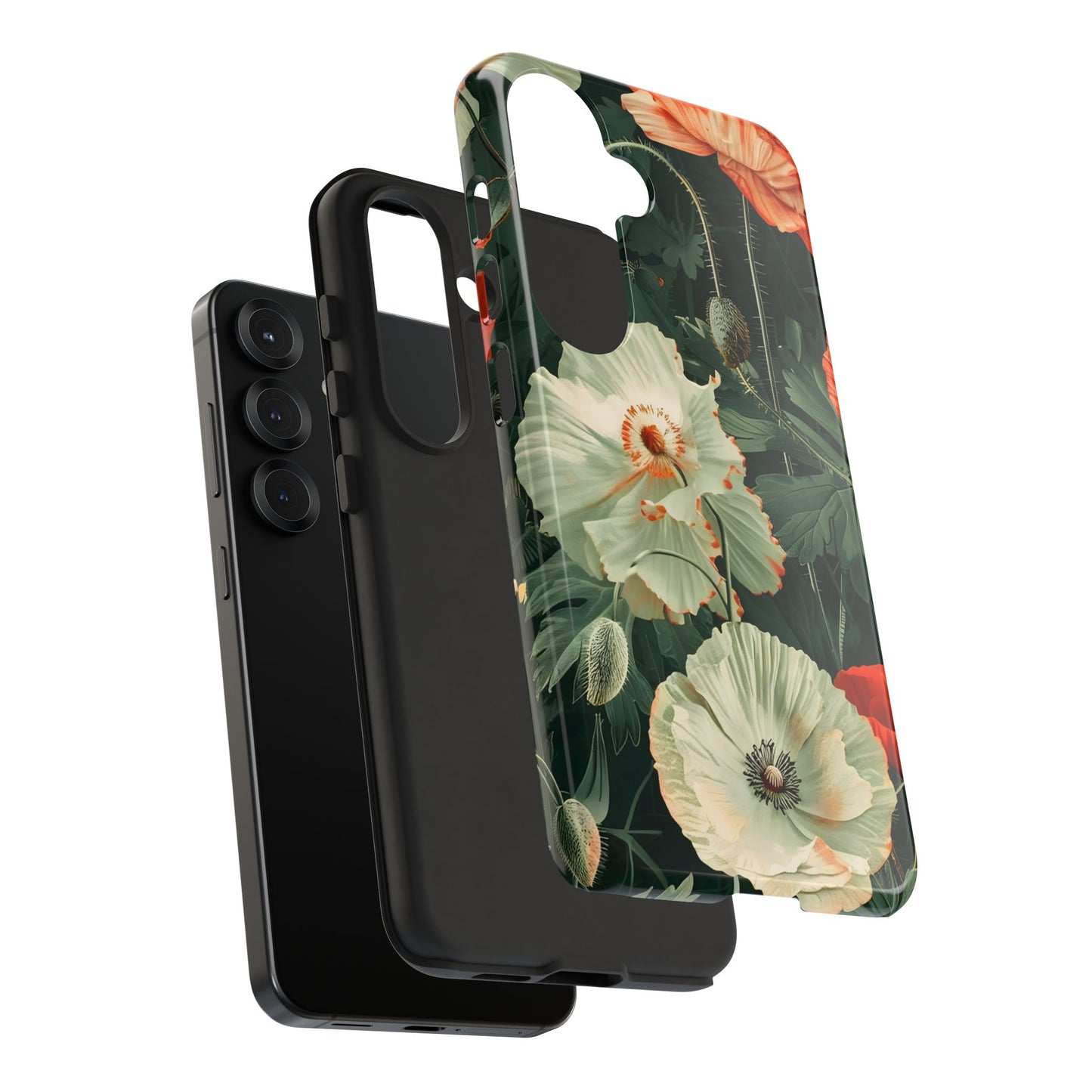 Floral Phone Case - Tough Cases, Botanical Design, Gift for Friends, Trendy Mobile Cover, Personalized Phone Accessory