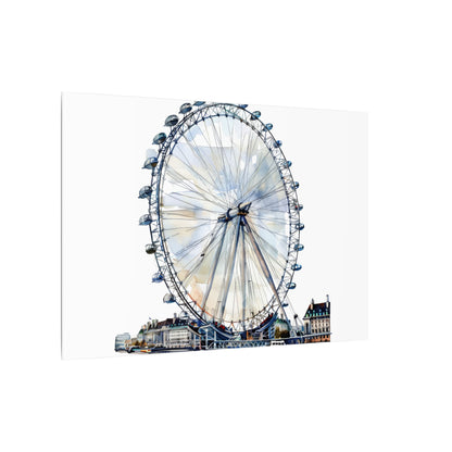 London Eye Canvas Print, Wall Art Decor, Travel Gift, Home Decoration, Unique Art Piece