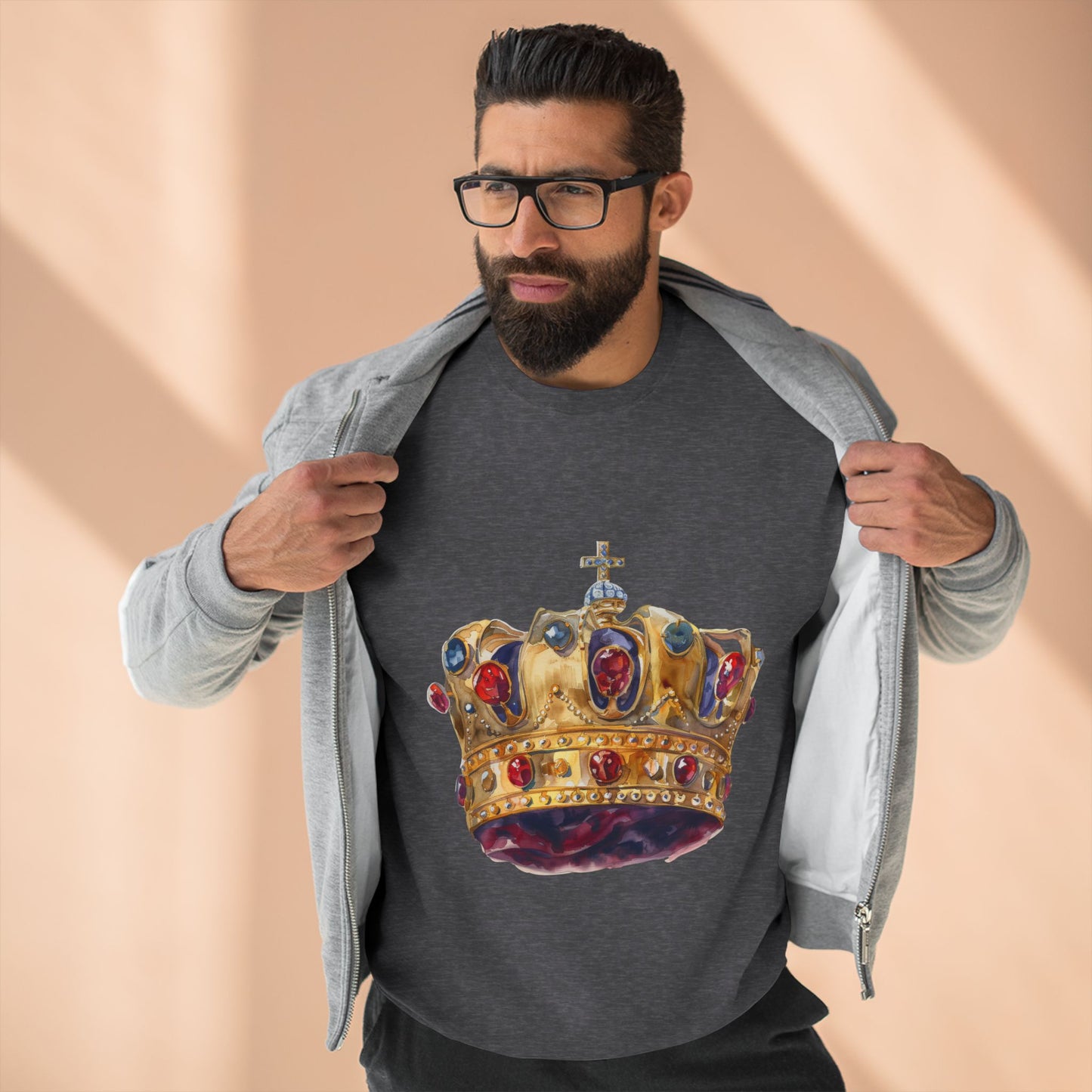 Unisex Crewneck Sweatshirt - Classy British Royal Crown