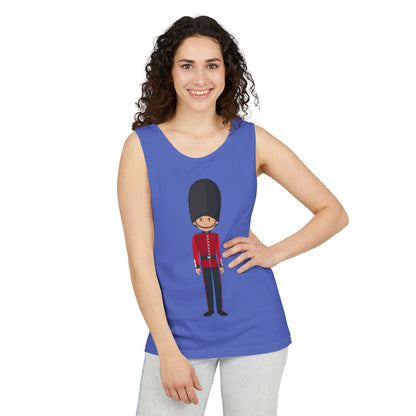 Unisex Garment-Dyed Tank Top - British Soldier - Classic Military Elegance and Honor