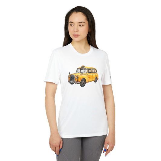 Vintage Taxi Art Unisex Sport T-Shirt - Perfect for Urban Explorers - Vintage British Car