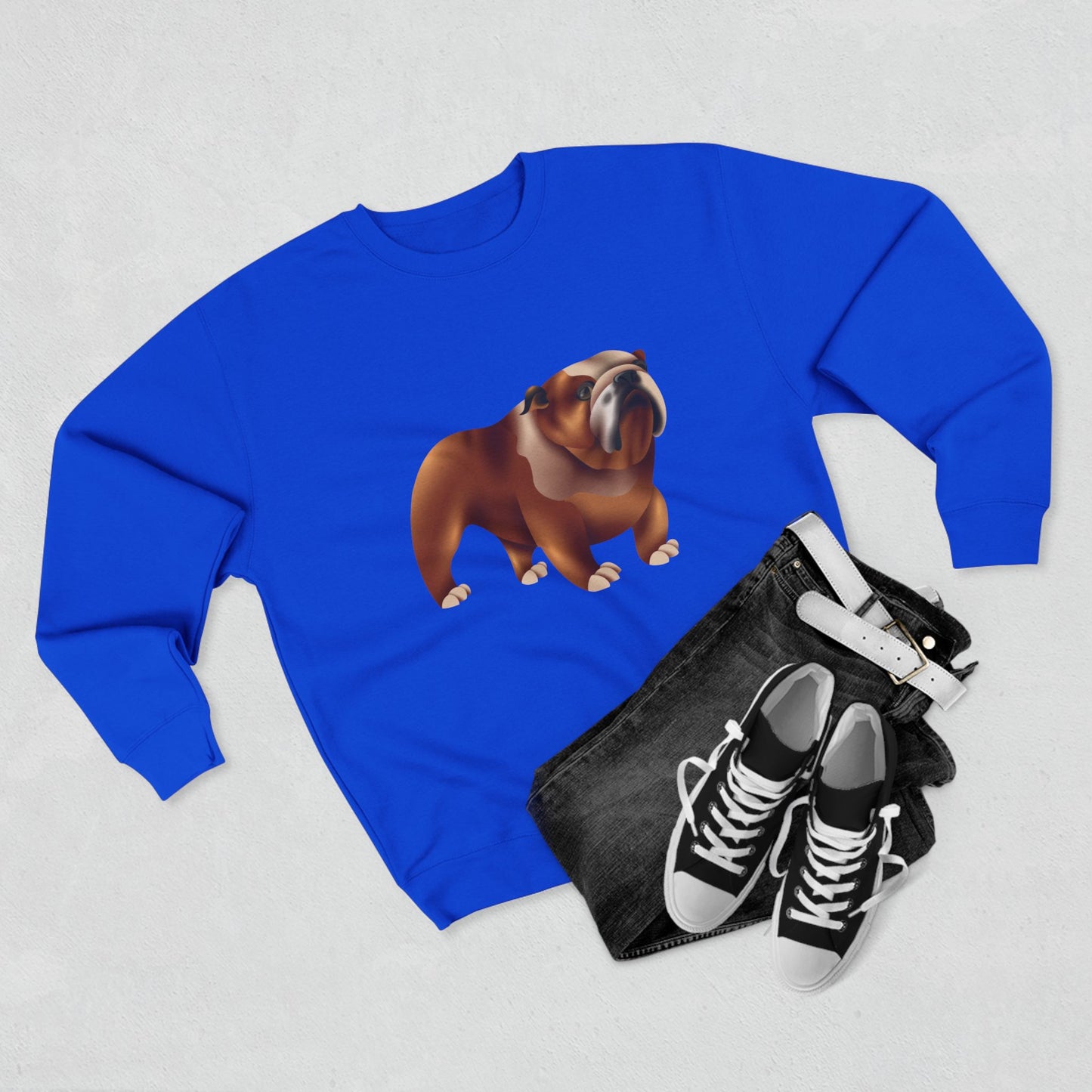 Unisex Crewneck Sweatshirt - Adorable British Dog