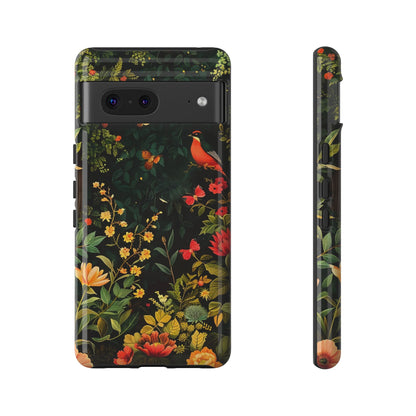 Floral Tough Phone Case, Nature-Inspired Design, Ideal for Garden Lovers, Gift for Birthdays, Christmas, Eco-Friendly Accessory