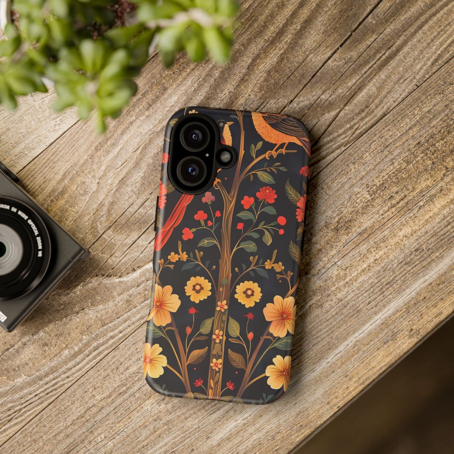 Floral Phone Case, Tough Cases, Flower Pattern, Phone Accessory, Gift for Her, Stylish Tech Cover, Nature Lover's Gift