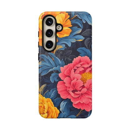 Floral Phone Case, Tough Cases, Stylish Mobile Cover, Gifts for Her, Phone Accessories, Unique Flower Design