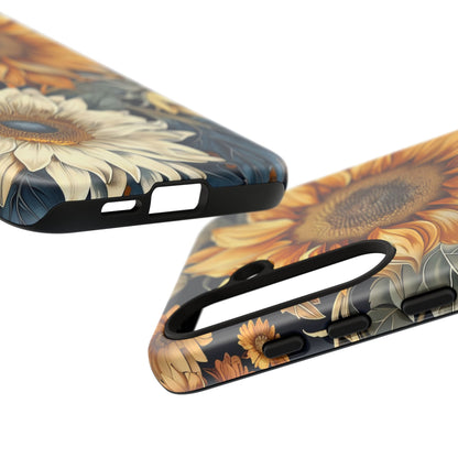 Floral Phone Case for Tough Cases, Sunflower Design, Nature Lover Gift, Birthday Present, Eco-Friendly Accessories, Summer Vibes