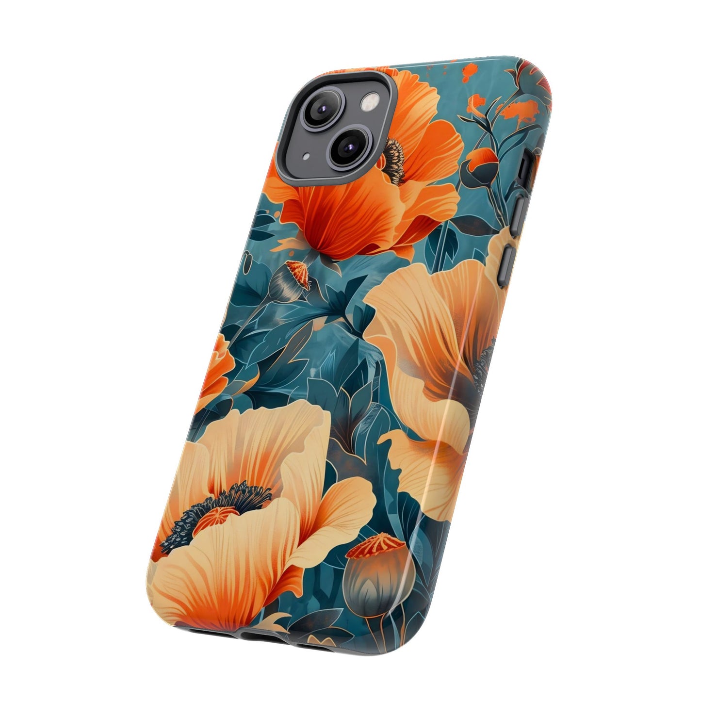 Floral Phone Case, Tough Cases for Protection and Style, Spring Aesthetic, Gift for Her, Phone Accessory for Nature Lovers