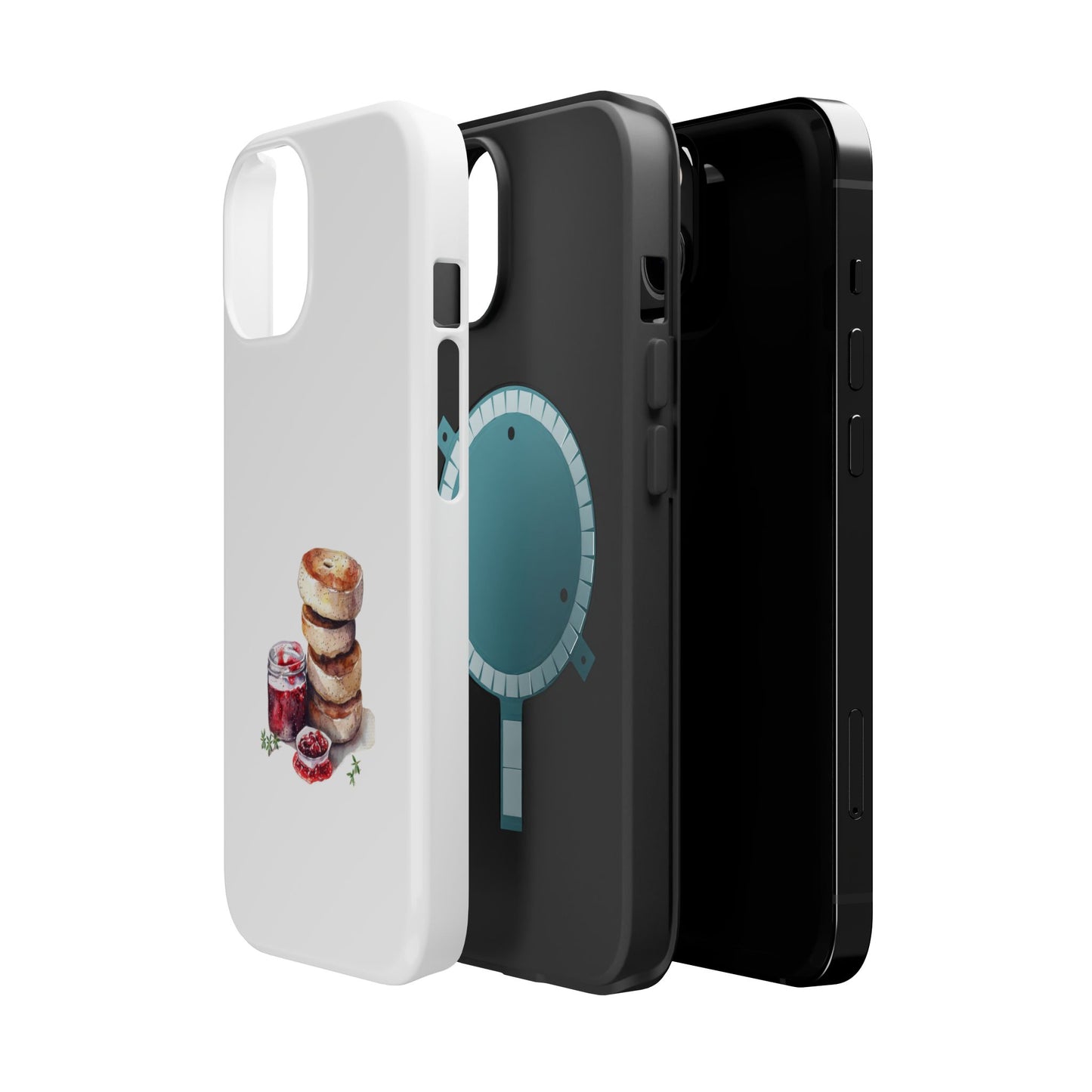 Artistic Phone Cases, Personalized Cases for Food Lovers, Stylish Magnetic Tough Cases, Unique Gift for Foodies, Trendy Accessories