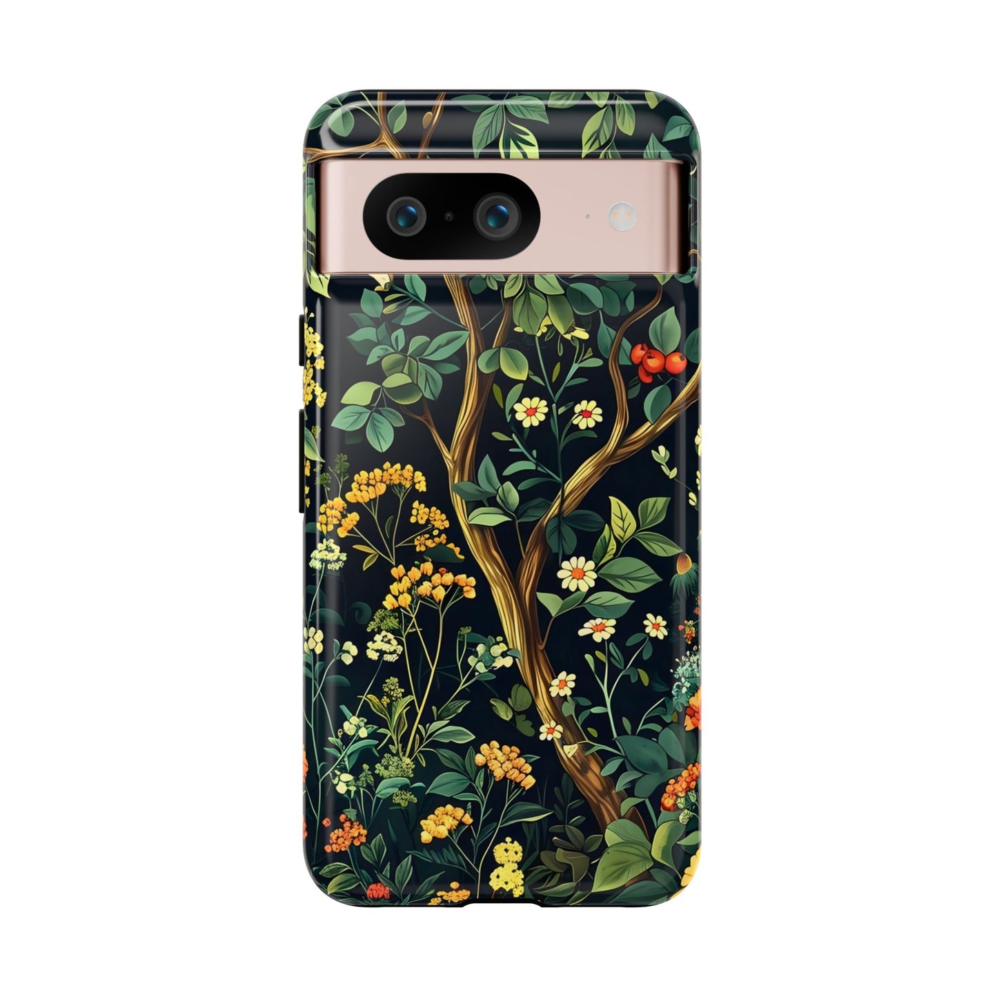 Floral iPhone Case, Nature Inspired Tough Case, Botanical Phone Cover, Eco-Friendly Gift, Unique Floral Design