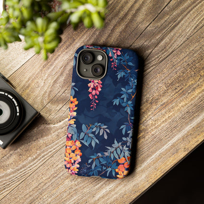 Floral iPhone Case, Tough Phone Cover, Gift for Her, Nature Lover Accessory, Spring Decor, Unique Floral Design
