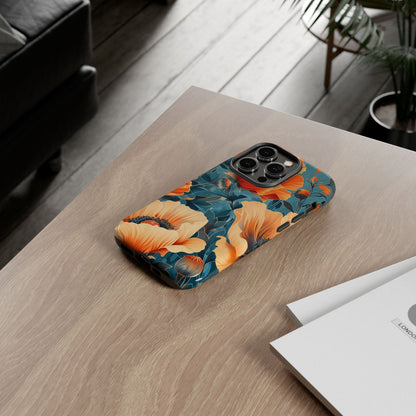 Floral Phone Case, Tough Cases for Protection and Style, Spring Aesthetic, Gift for Her, Phone Accessory for Nature Lovers