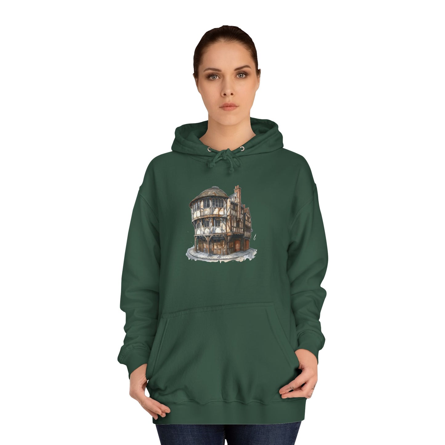 Unisex College Hoodie - Home of the Pint - A British Pub Legacy