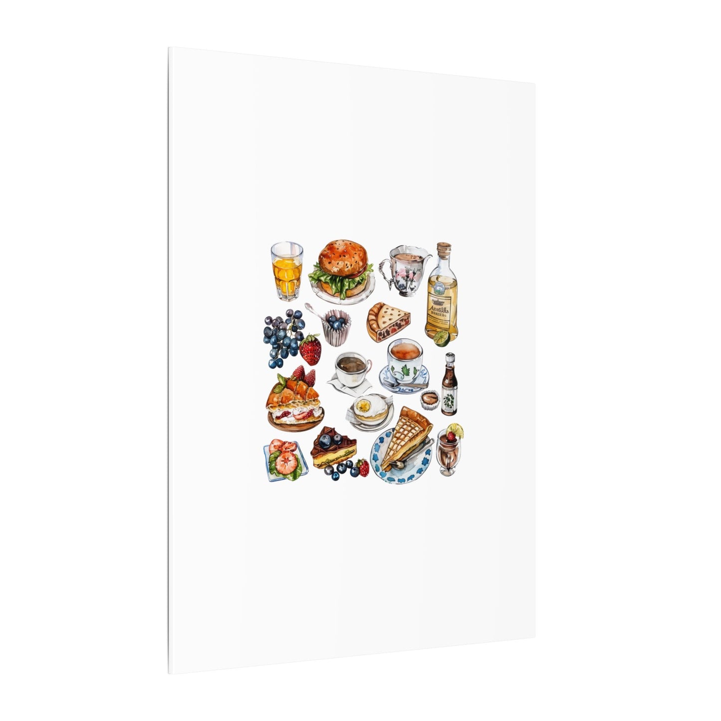 Breakfast Feast Canvas Print, Food Art, Kitchen Decor, Gifting for Food Lovers, Brunch Vibes, Wall Art