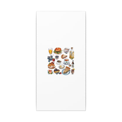 Breakfast Feast Canvas Print, Food Art, Kitchen Decor, Gifting for Food Lovers, Brunch Vibes, Wall Art