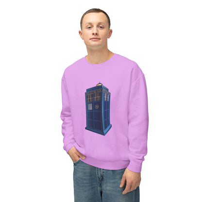 Unisex Lightweight Crewneck Sweatshirt - British Police Public Call Box
