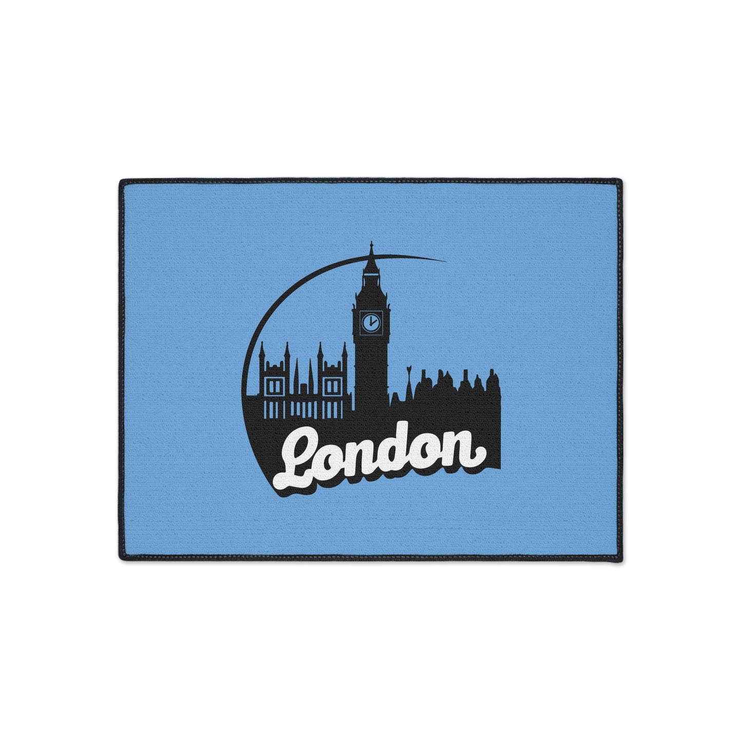 London Skyline Heavy Duty Floor Mat, Home Decor, Rug, Kitchen Mat, Entryway Welcome Mat, Gift for Travelers