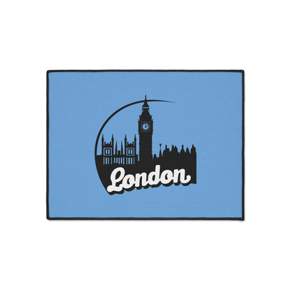London Skyline Heavy Duty Floor Mat, Home Decor, Rug, Kitchen Mat, Entryway Welcome Mat, Gift for Travelers