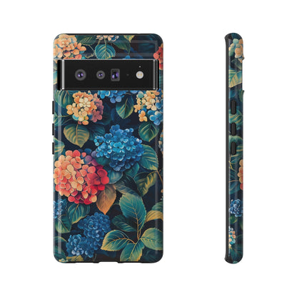 Floral Tough Phone Case, Durable Smartphone Cover, Flower Design, Gift for Her, Stylish Protection